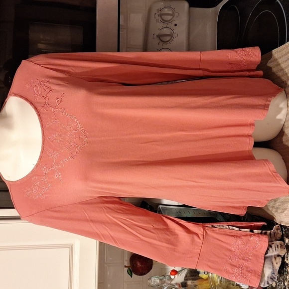 D womens Adrianna Papell stretch long sleeve regular size top XL - Picture 1 of 3